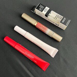 Four Lip Glosses (2x Clarins 1x e.l.f. 1x Stila)
